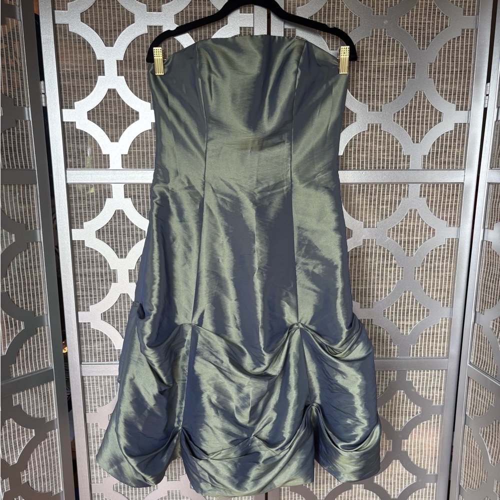 NWT Alfred Angelo Elegant Strapless Green Dress